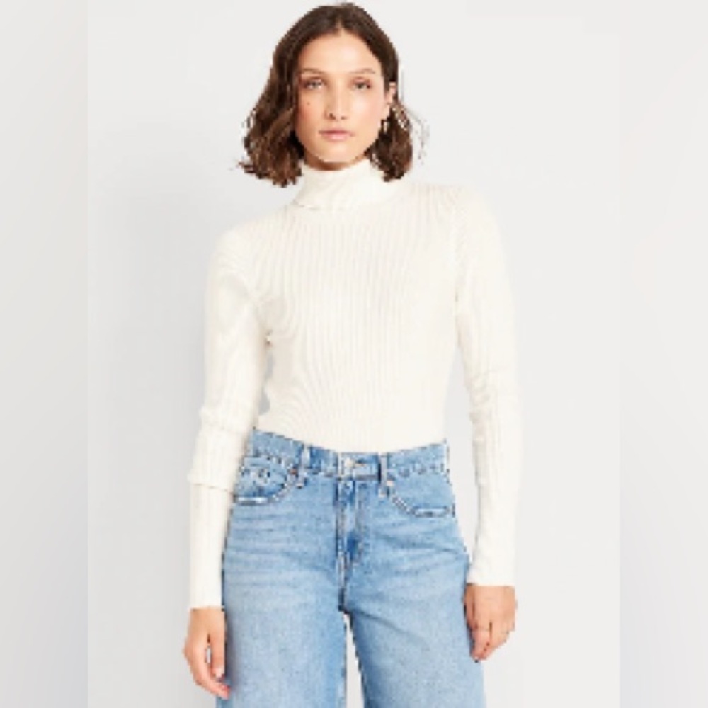 Designers Originals White Turtleneck Sweater